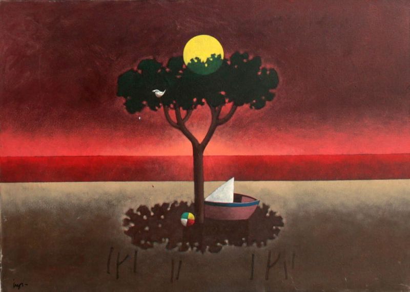 Inos Corradin - Por do Sol na Praia da Costa