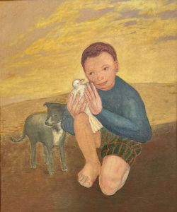 Antonio Miranda - Menino de Pinheral com pssaro