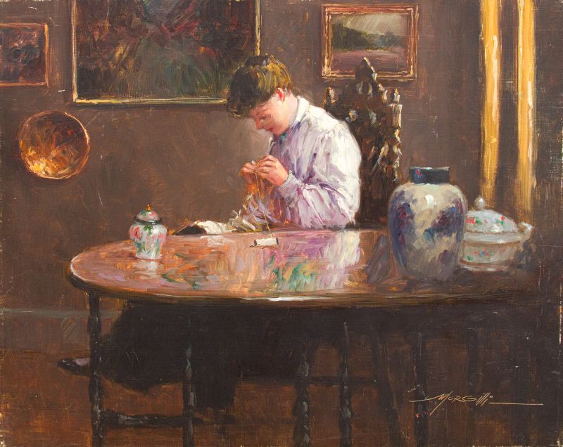 Lus Cludio Morgilli - MULHER COSTURANDO