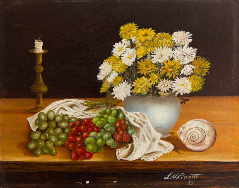 Levy Pinotti - VASO C/ FLORES E UVAS