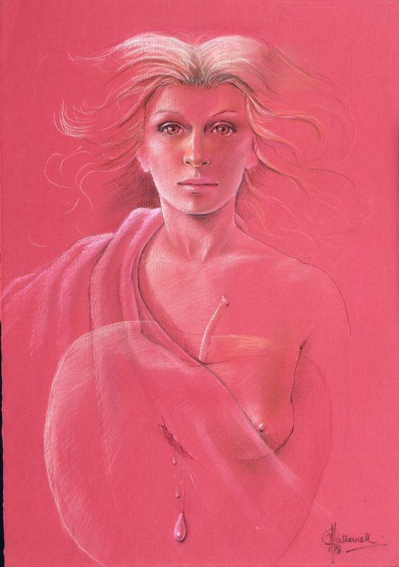 Philip Hallawell - Aphrodite and the apple of discord Iliad XXVII