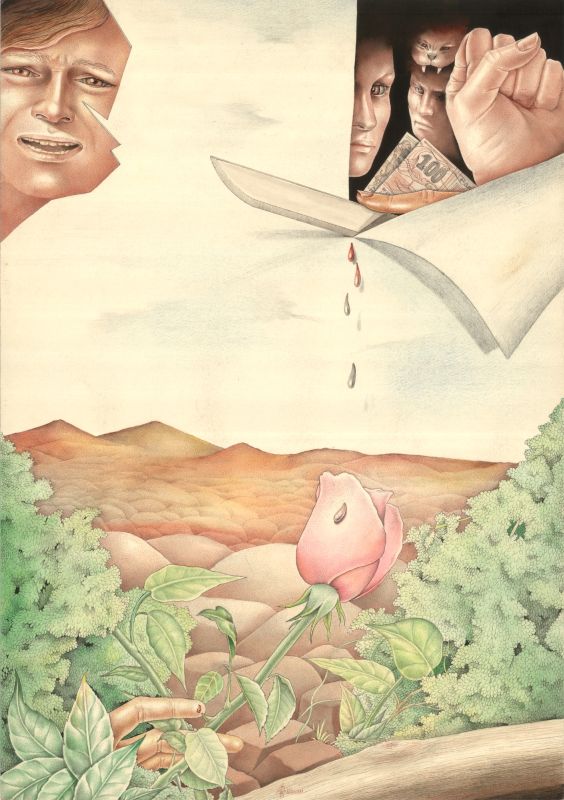 Philip Hallawell - Masks IV - Violence
